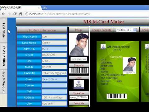 free id card printing software